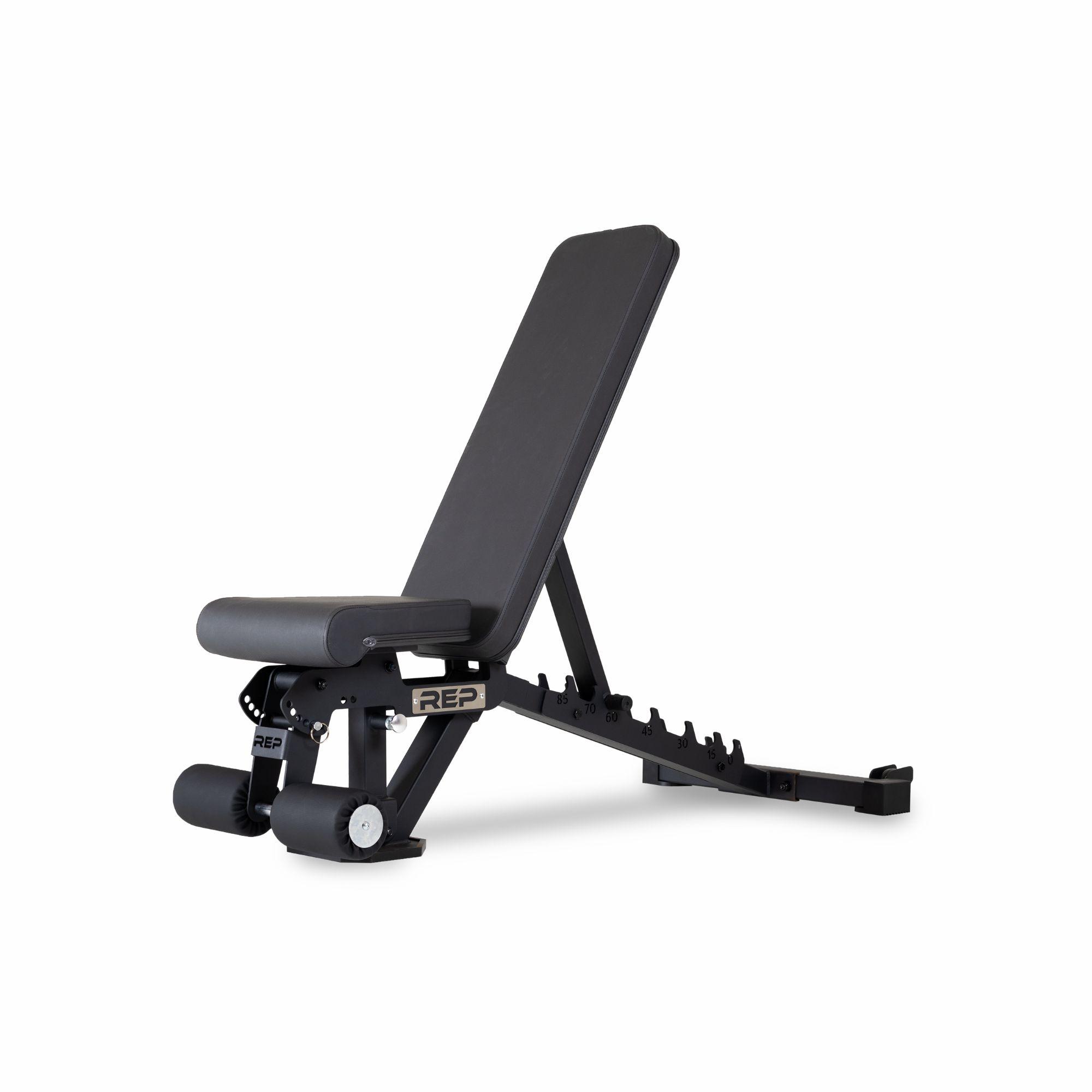 REP Fitness AB-3000 2.0 FID justerbar treningsbenk i metallic svart
