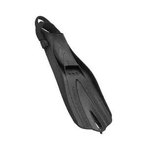 Scubapro GO Travel lette reisefinner i svart med elastisk hælstropp