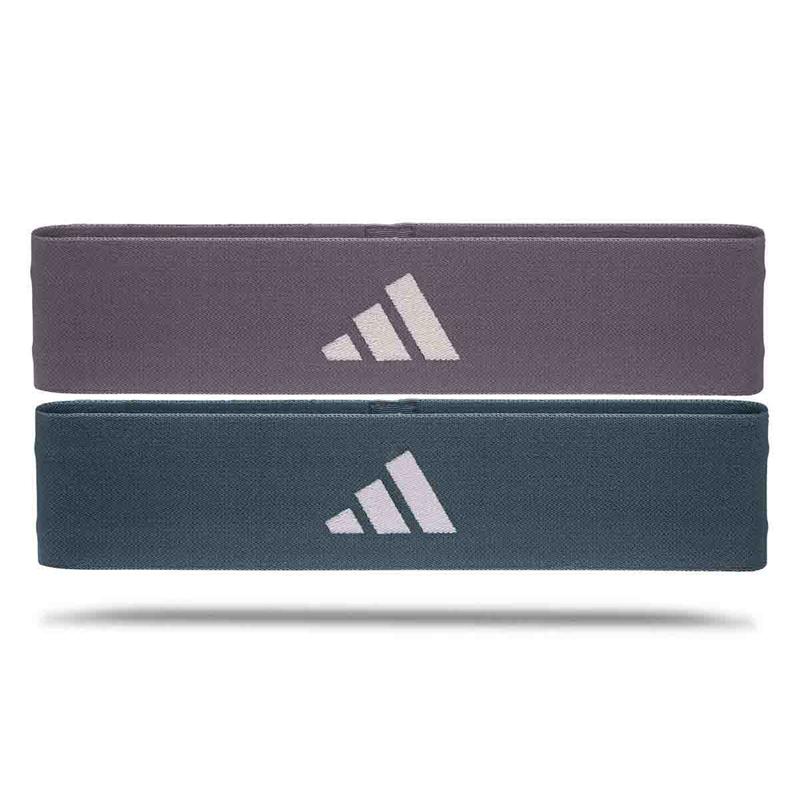 Adidas Booty Band sett med to brede tekstilstrikker i medium og hard motstand