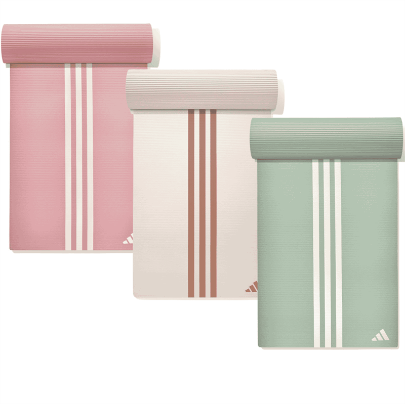 Adidas 10 mm NBR treningsmatte med bærestropp