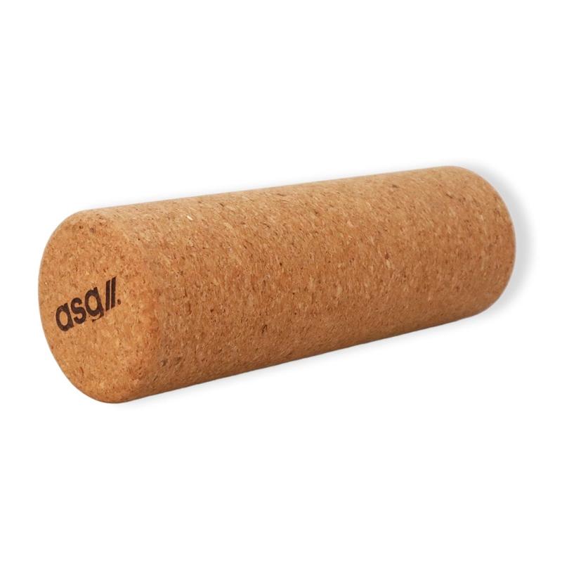 ASG foam roller i naturlig kork, kompakt og fast